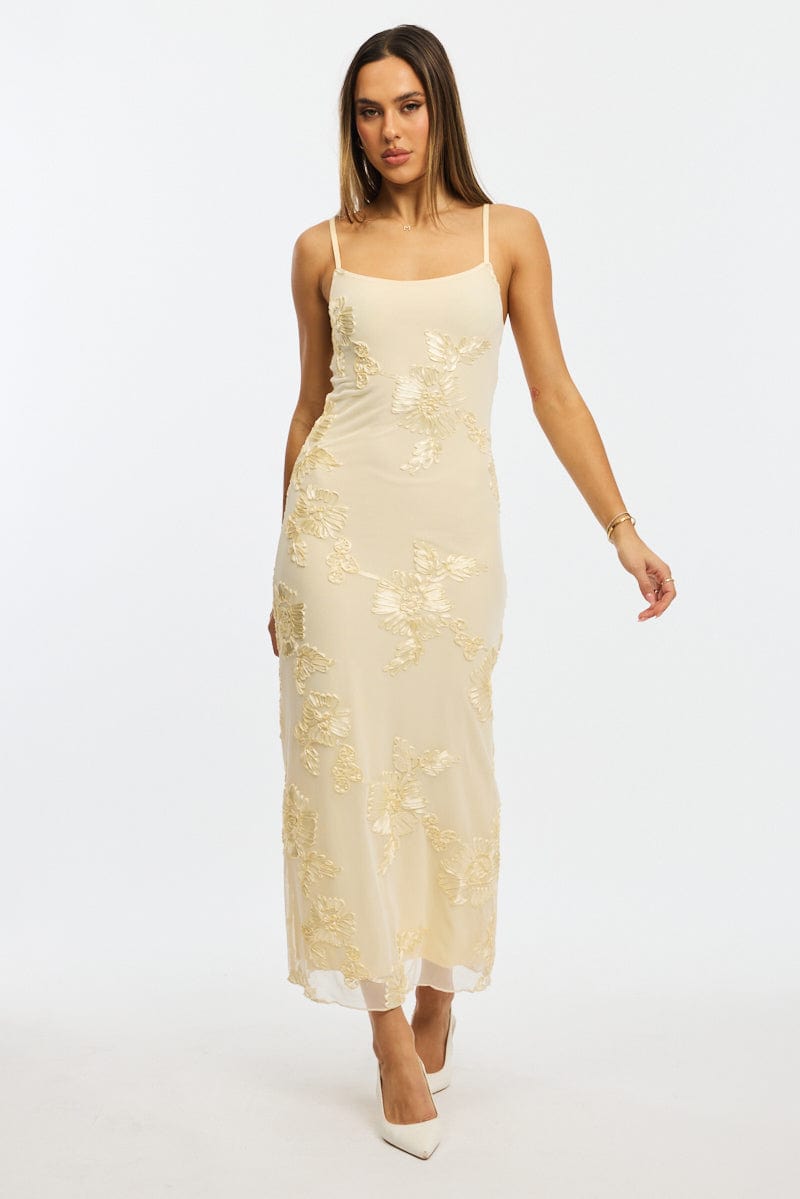 sachin and babi light blue dress Embroidered Mesh Overlay Dress