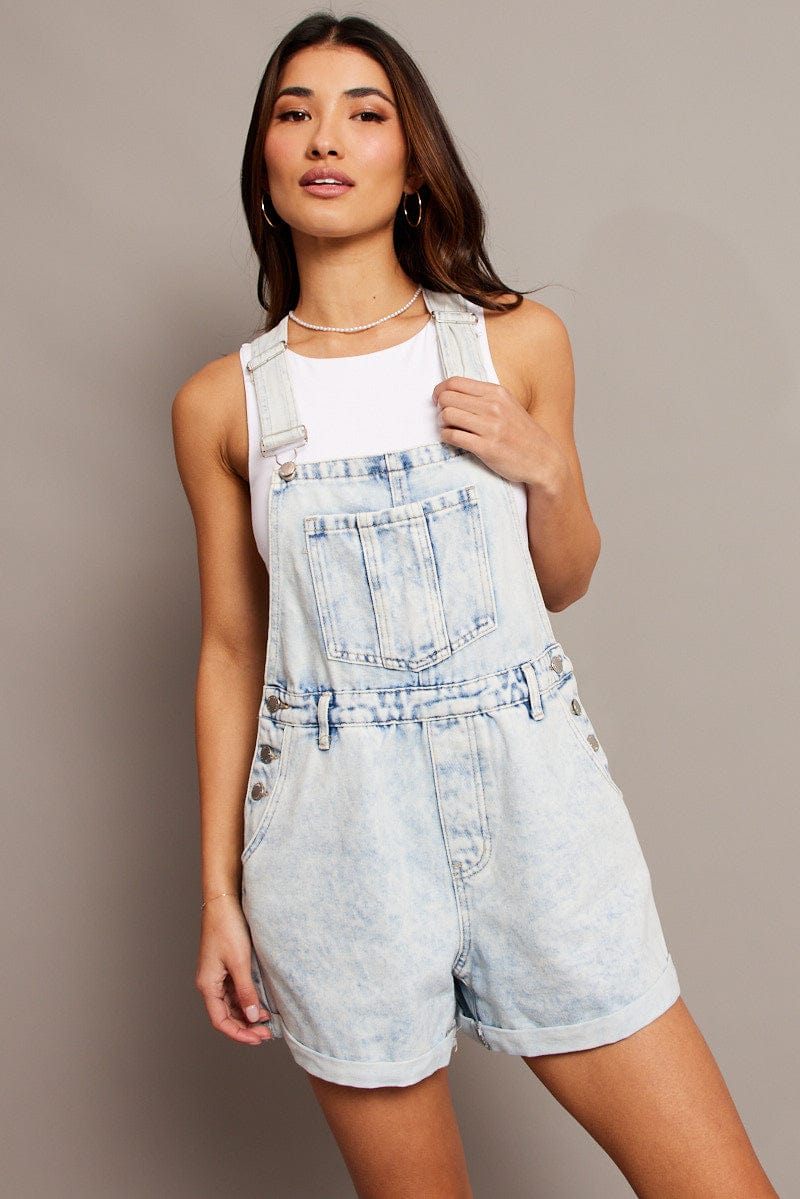 Denim Overalls Ally Fashion - Main Image