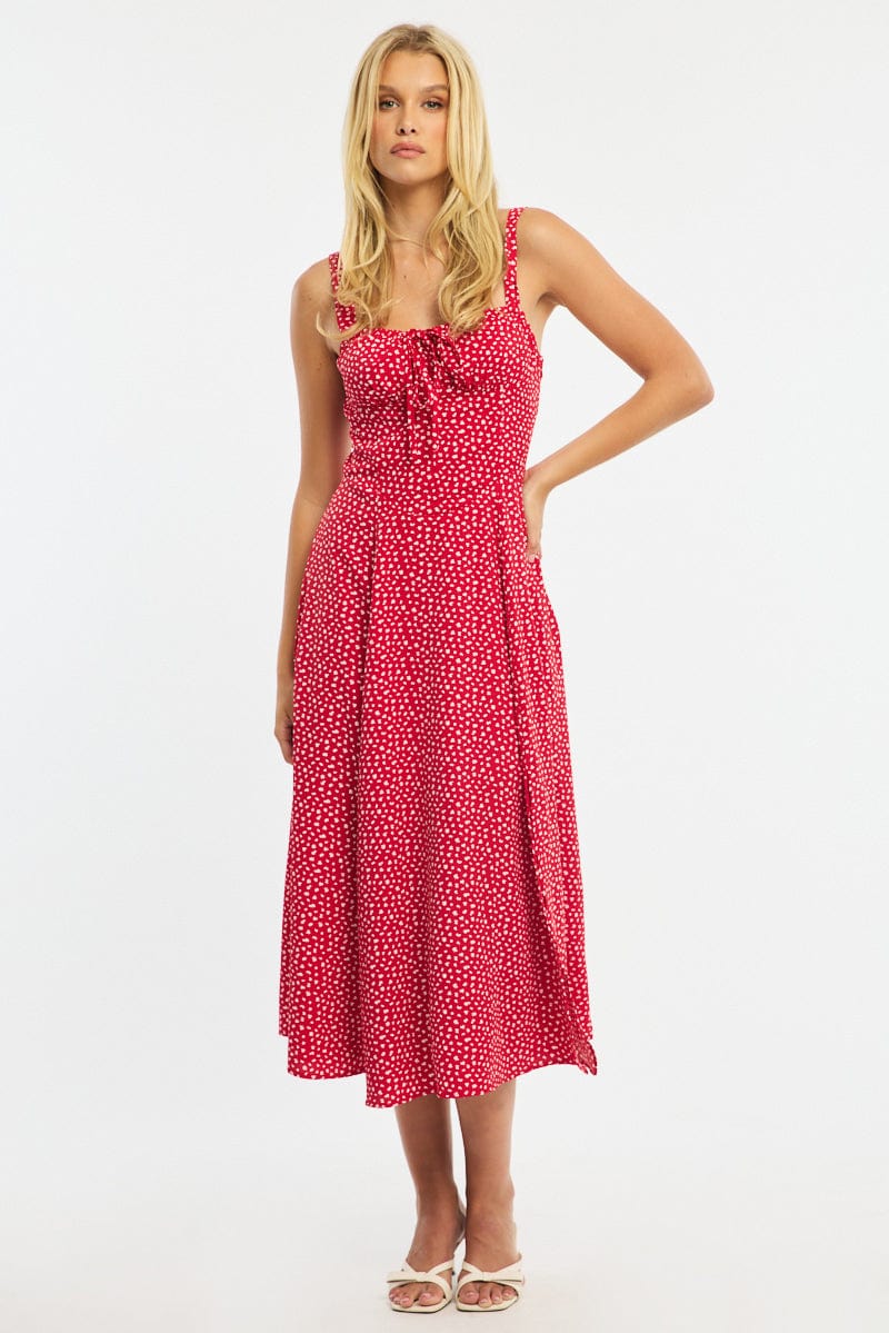 strapless open back dress Jade-Red Halter Dress