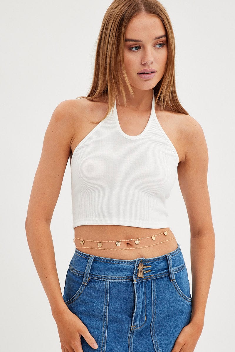 chain halter top forever 21