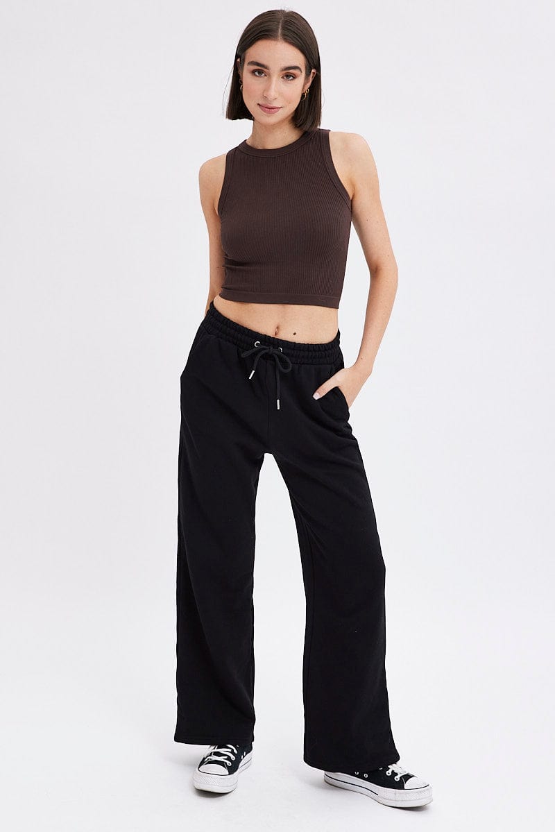 Sweatpants for Women Trendy High Waisted Wide Leg Track Pants