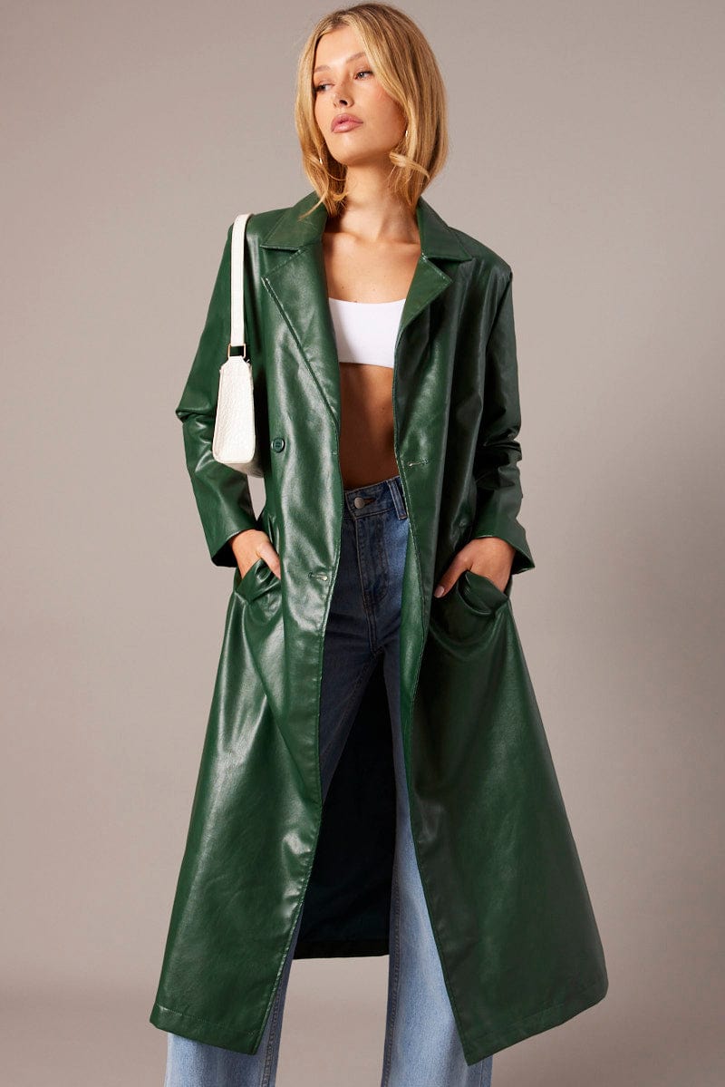 Trench Coat Long Midi Dress With Jacket Long Sleeve Double