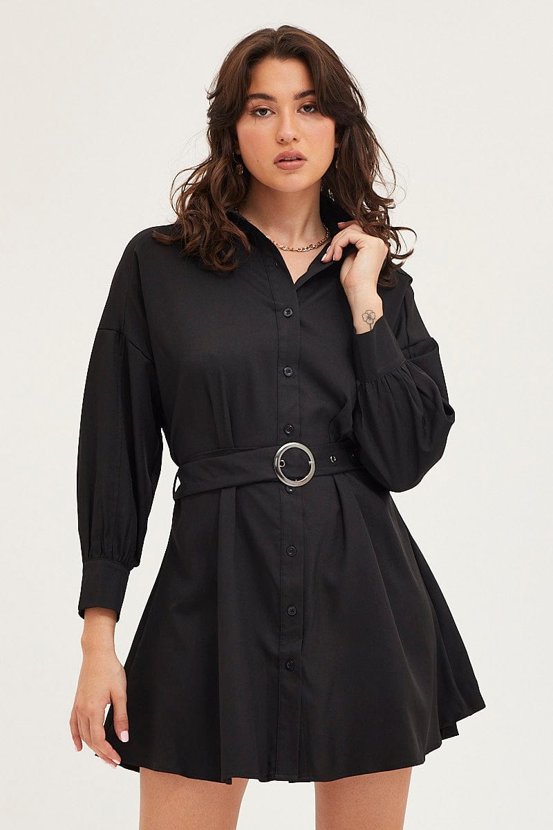 Women's Black Dress Long Sleeve Mini | Ally Fashion Women's Black Dress Long Sleeve Mini | Ally Fashion