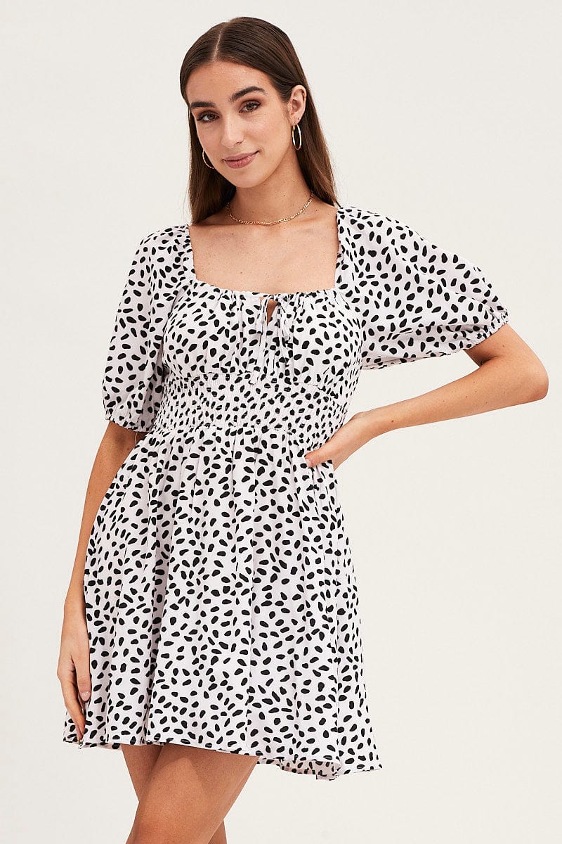 fashion skater dress Cute Polka Dots With Pockets (Black) Holley Tea Time True to size 21 Feminine Skater Dress Outfit