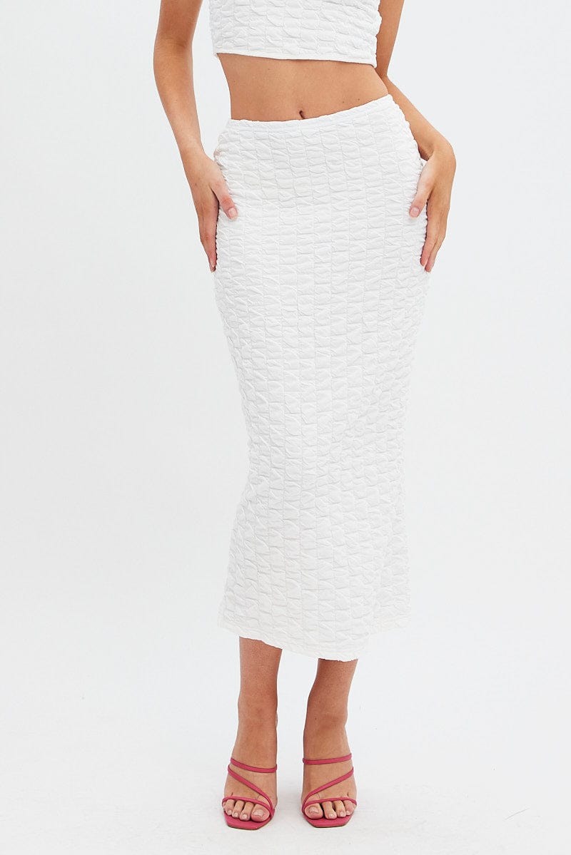 White maxi skirt bodycon Outlet