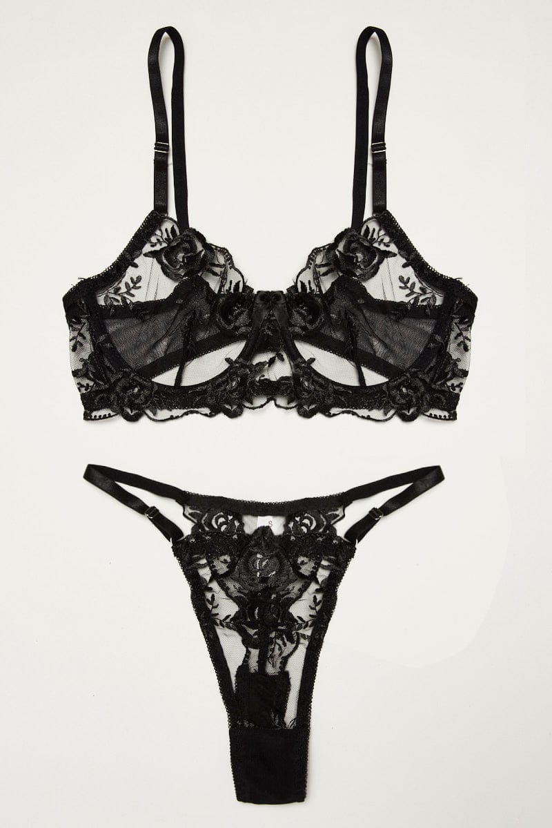 Lingerie deals set black