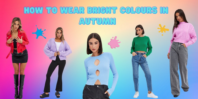 How To Wear Bright Colours in Autumn
