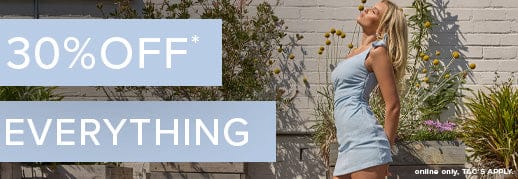 30% Off Everything* at Ally Fashion Womenswear