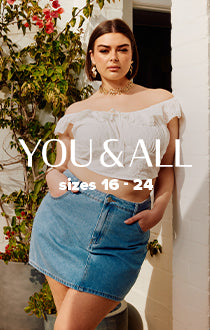 Shop Plus Size Dresses Tops Bottoms at You and All Curvy Plus Size