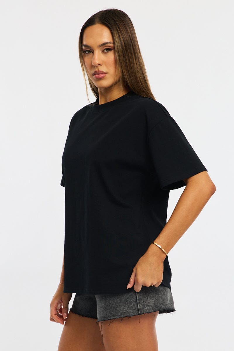 Black Oversized Short Sleeve T-shirt