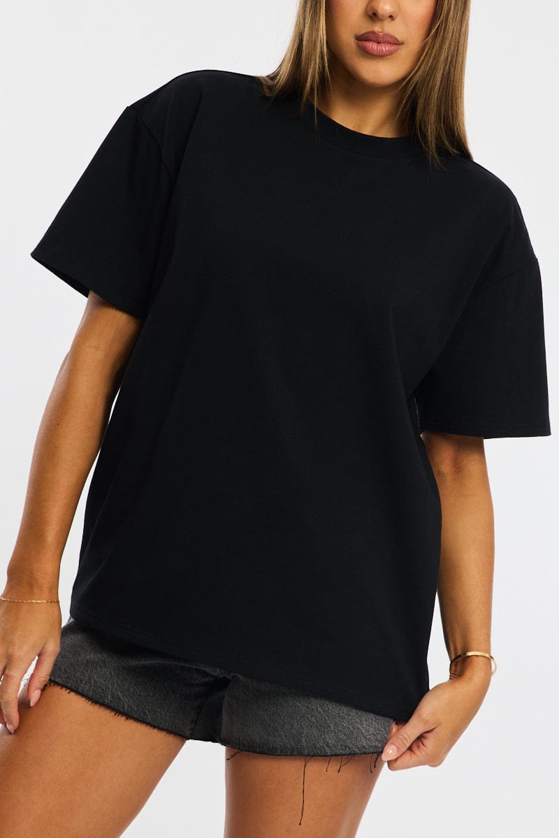 Black Oversized Short Sleeve T-shirt