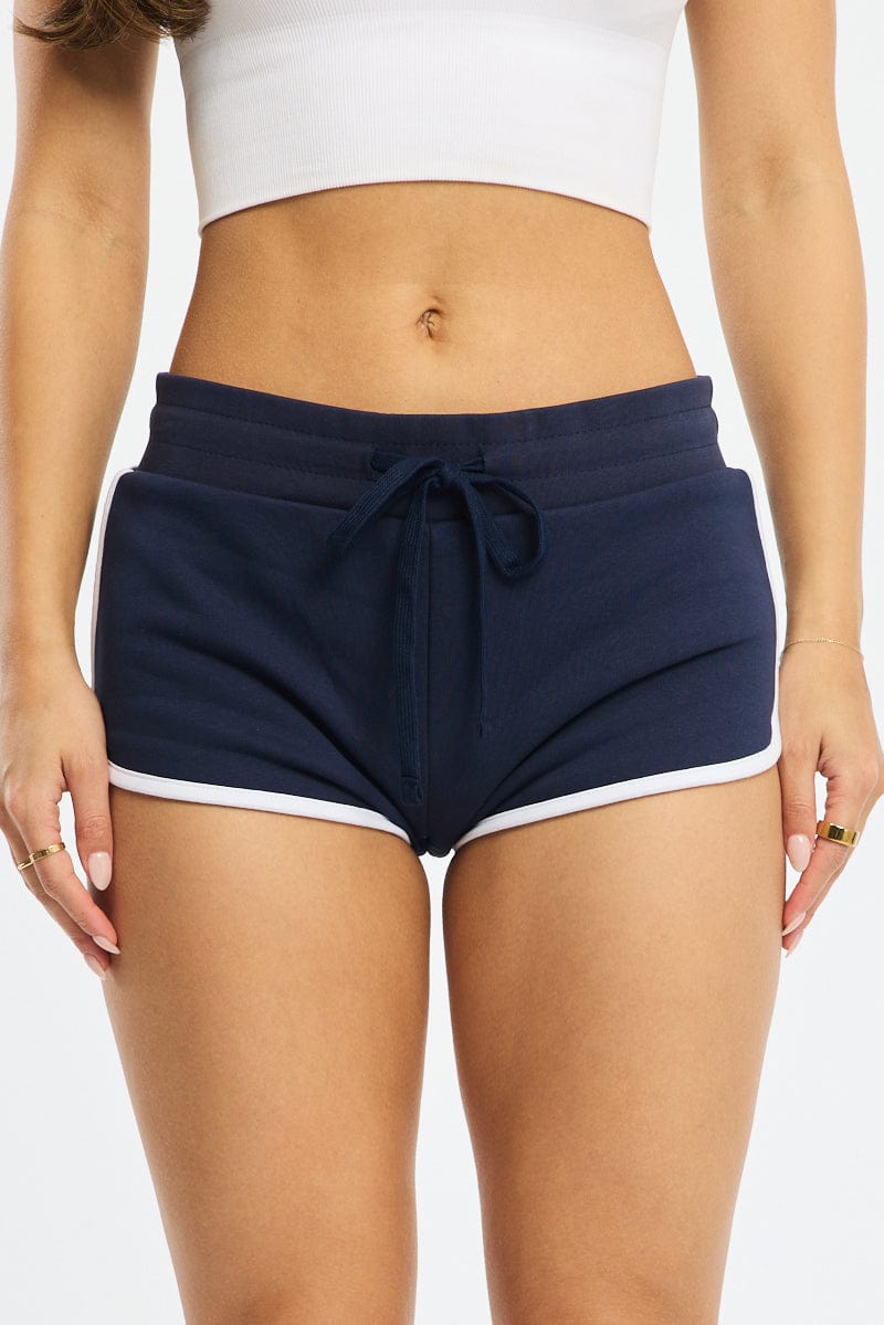 Blue Track Short Low Rise