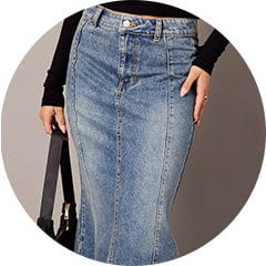 Shop Denim Skirts at Ally Fashion Womenswear