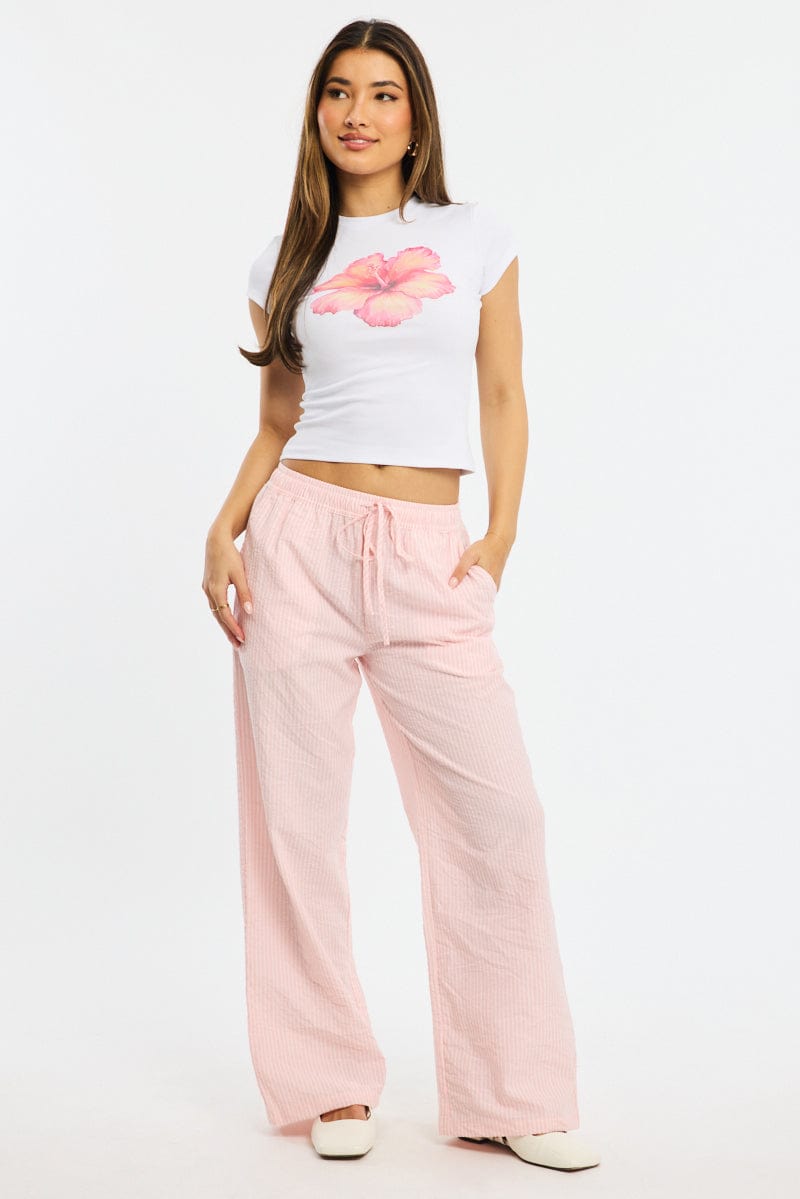 White Graphic Tee Short Sleeve