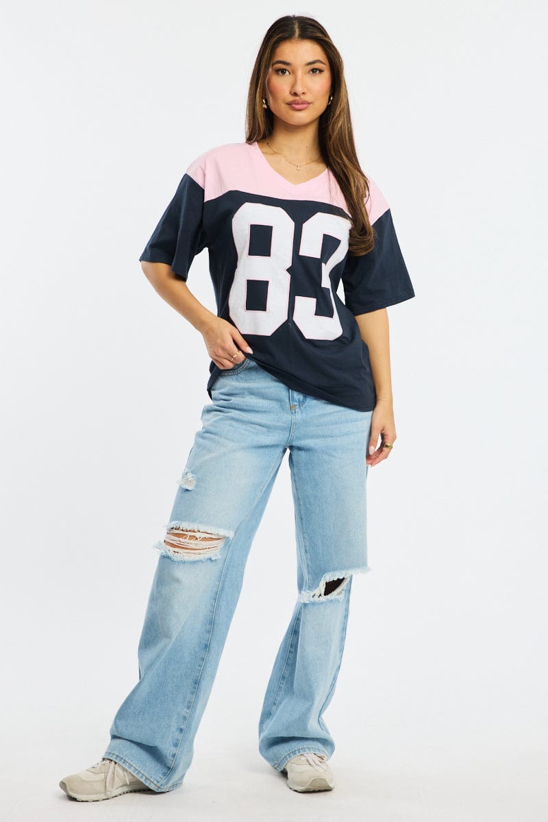 Pink Graphic Tee Short Sleeve