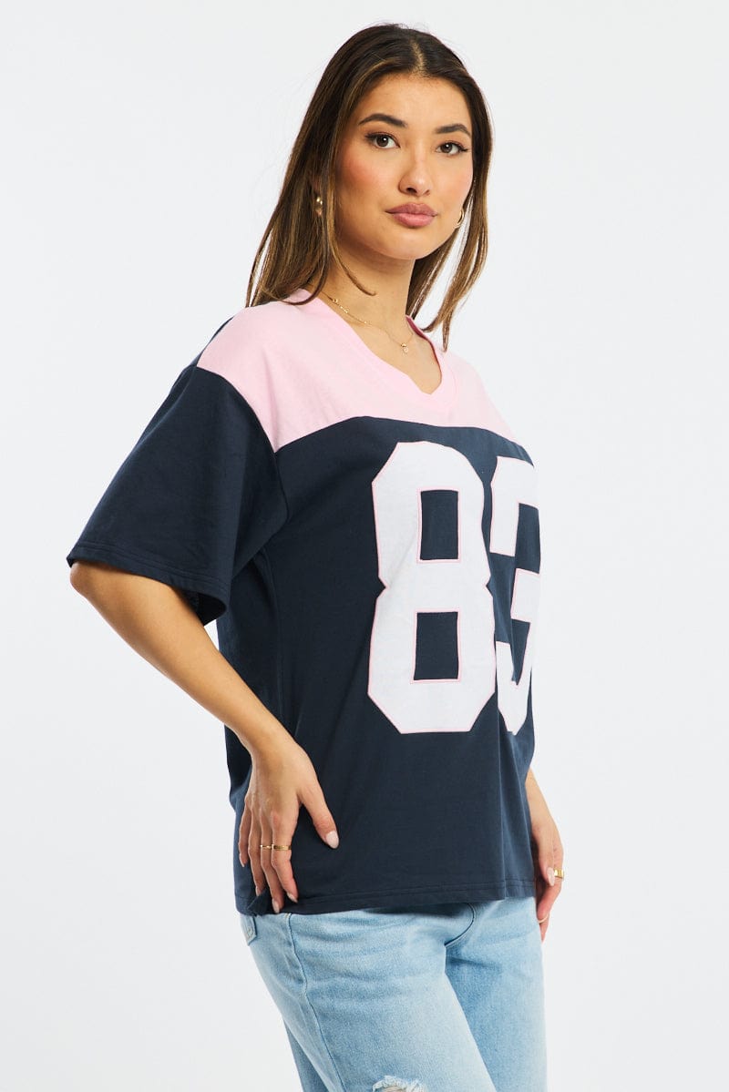 Pink Graphic Tee Short Sleeve