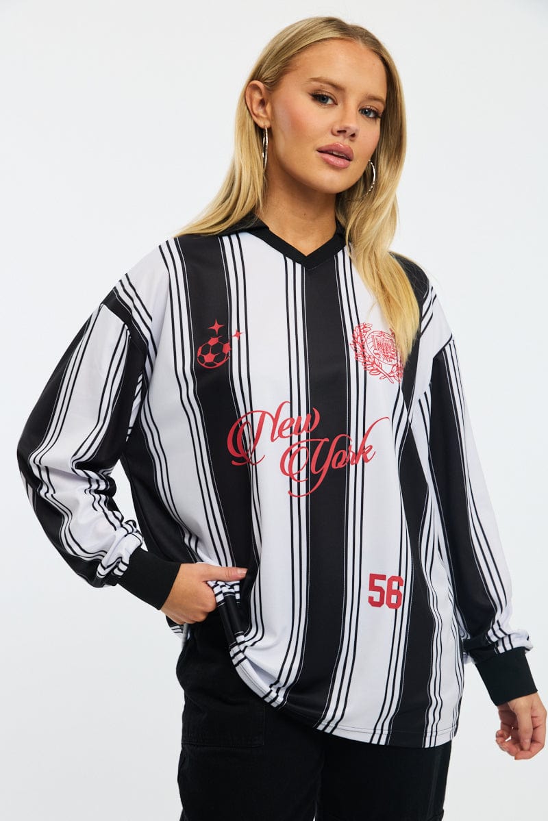 White Sport Tee Long Sleeve