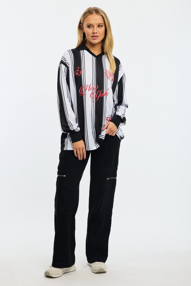 White Sport Tee Long Sleeve