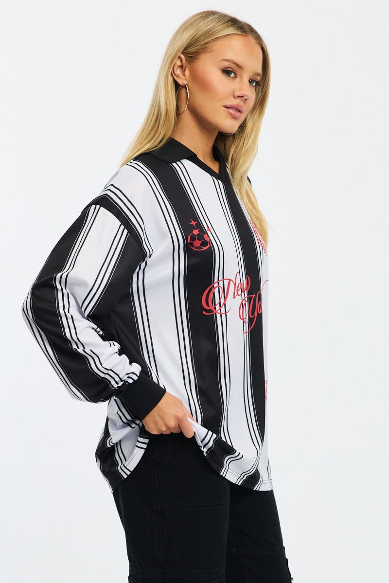White Sport Tee Long Sleeve