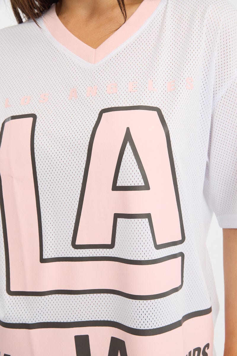 Pink Sport Tee Short Sleeve