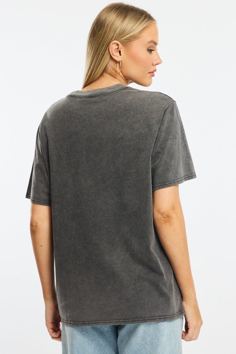 Black Graphic Tee Short Sleeve