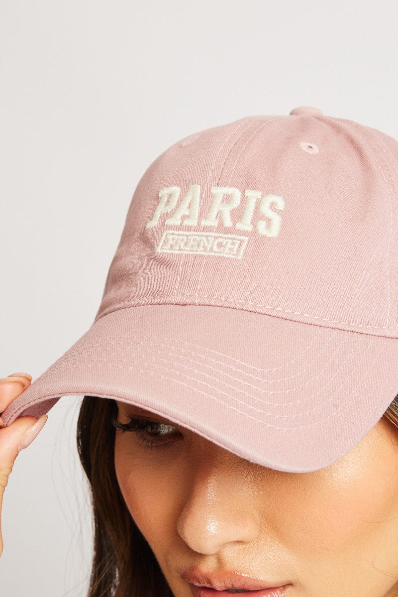 Pink Paris Cap for Ally Fashion