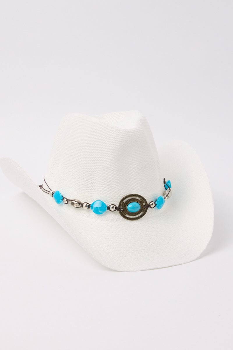 White Cowboy Hat for Ally Fashion