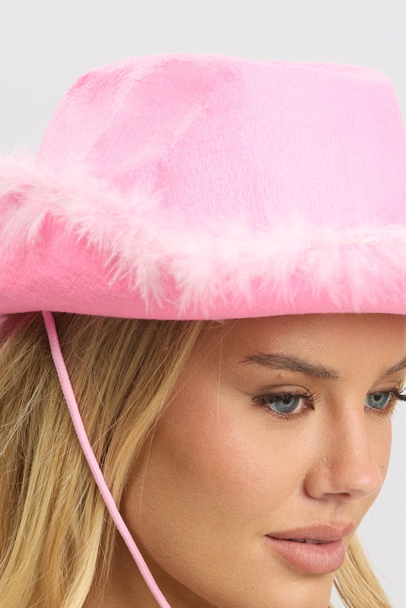 Pink Festival Cowboy Hat for Ally Fashion