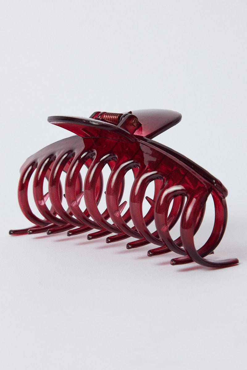 Red Classic Hair Claw Clip for Ally Fashion