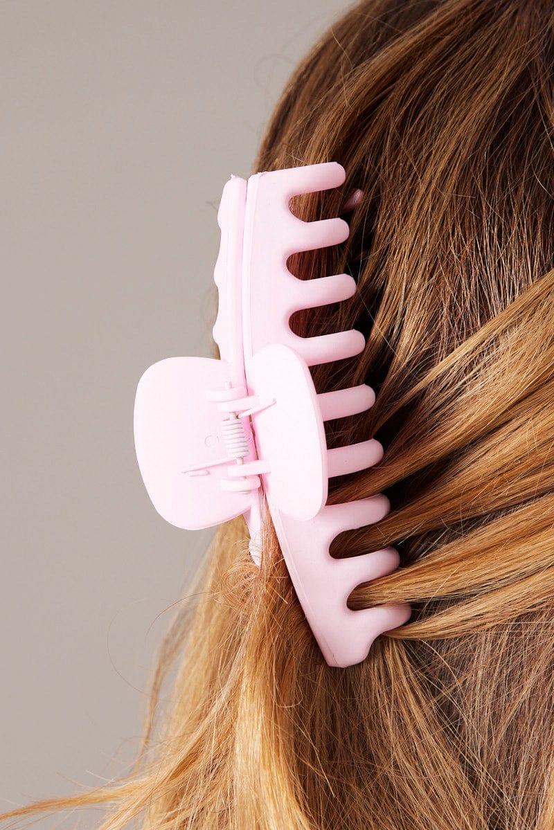 Pink Classic Hair Claw Clip for Ally Fashion