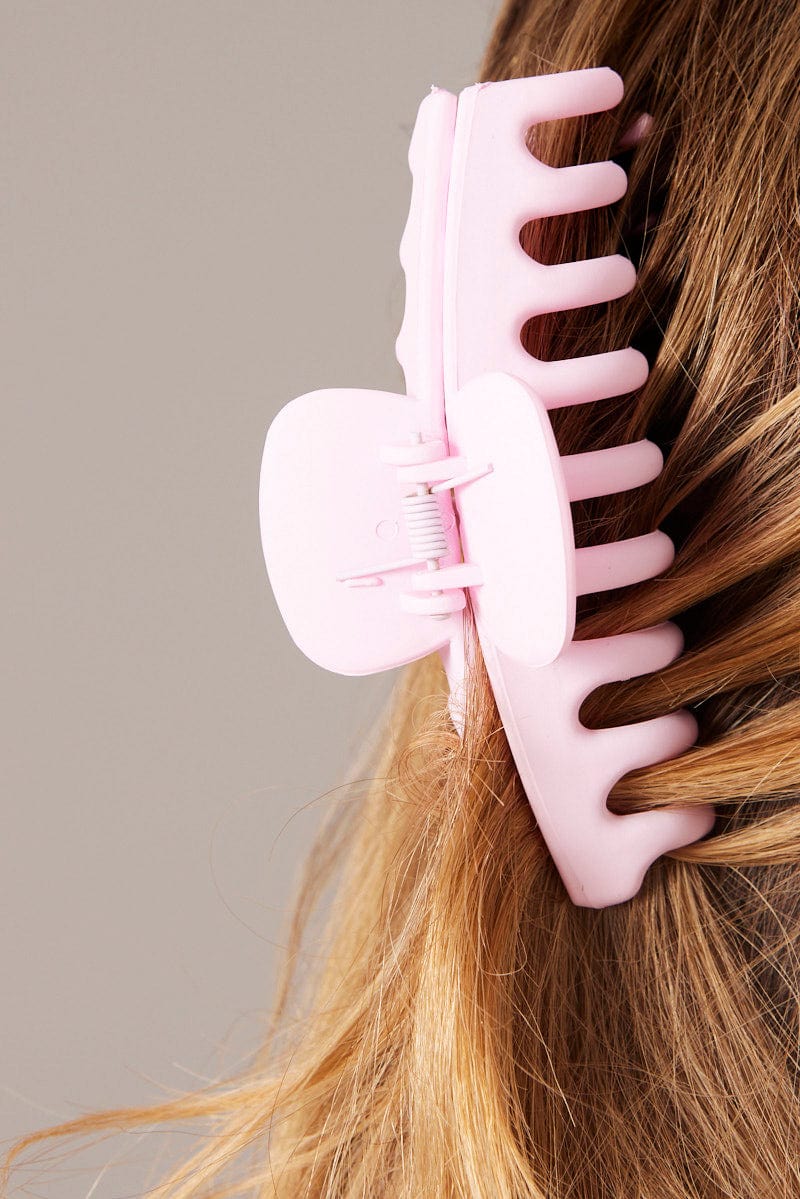 Pink Classic Hair Claw Clip for Ally Fashion