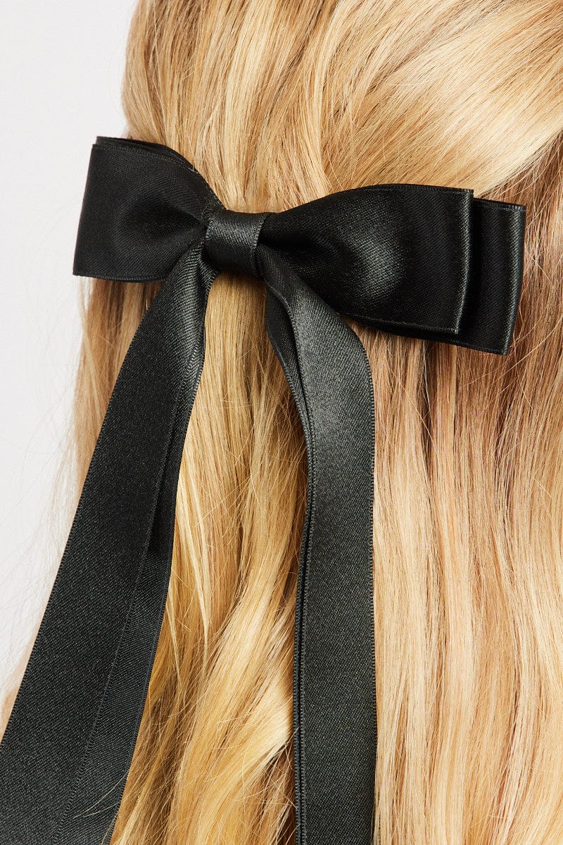 Black Bow Hair Clip for Ally Fashion