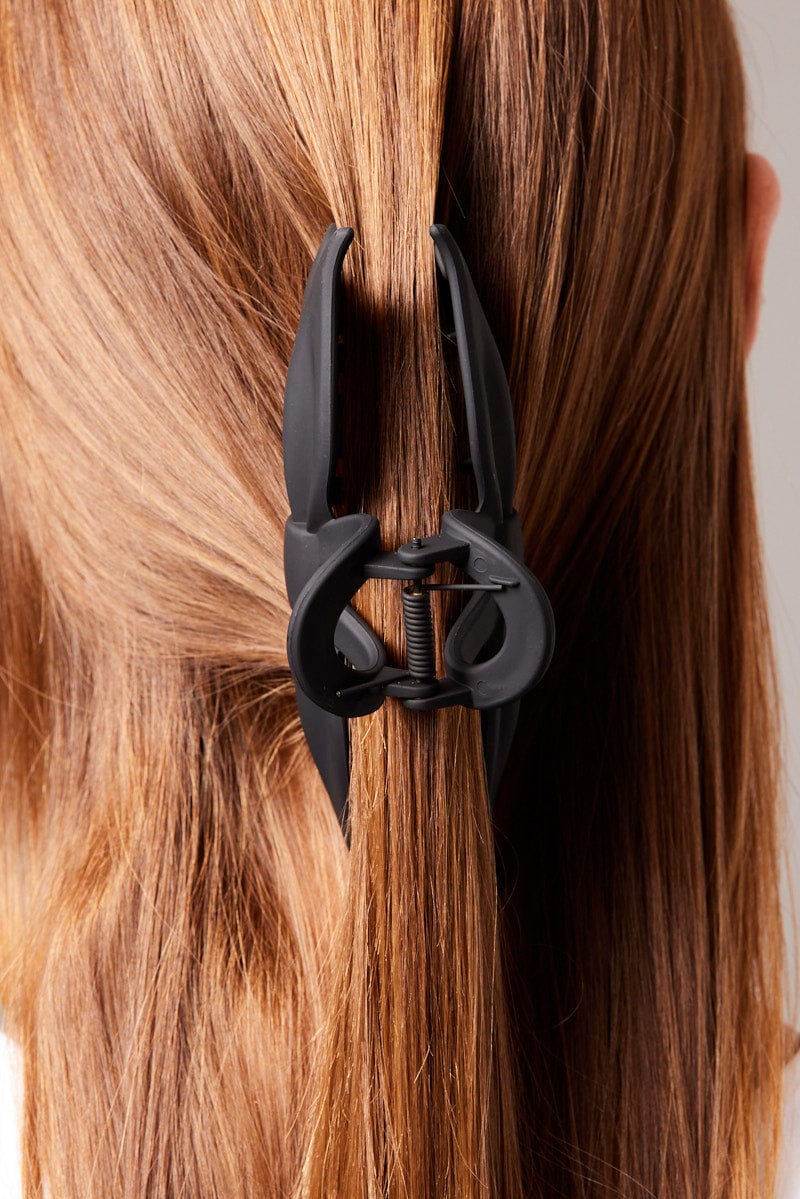 Black Bow Hair Claw Clip for Ally Fashion