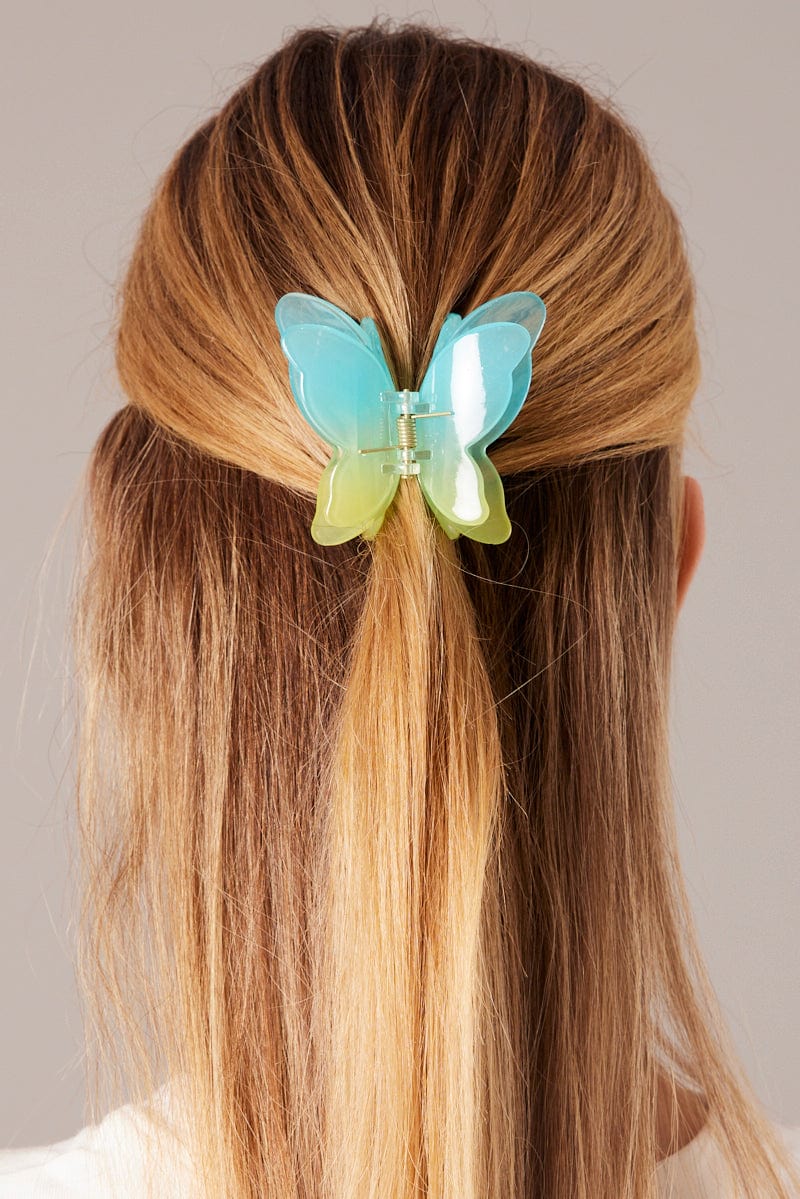 Blue Butterfly Claw Clip for Ally Fashion