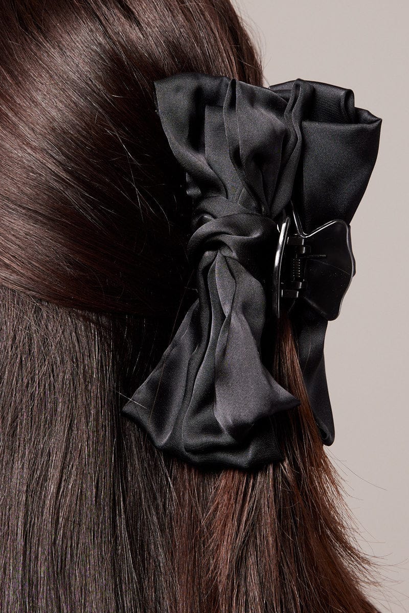 Black Bow Claw Clip for Ally Fashion