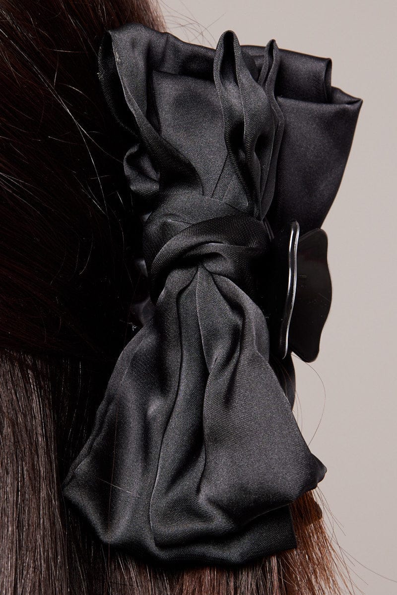 Black Bow Claw Clip for Ally Fashion