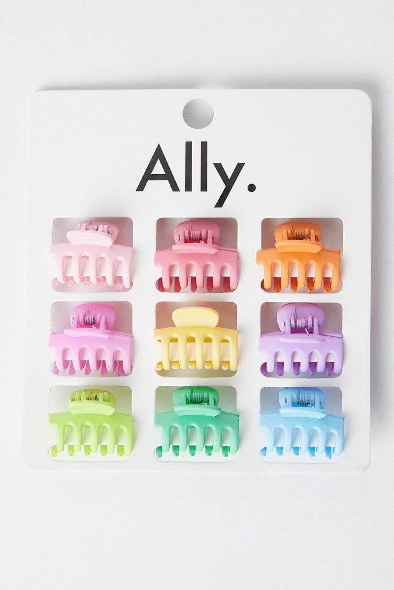 Multi 9 Pack Claw Clips for Ally Fashion