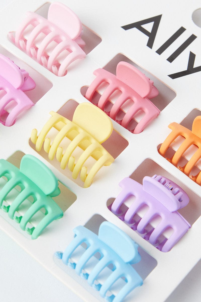 Multi 9 Pack Claw Clips for Ally Fashion