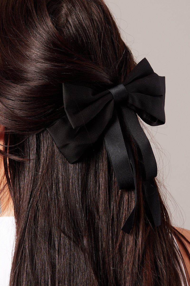 Black Bow Hair Clip for Ally Fashion