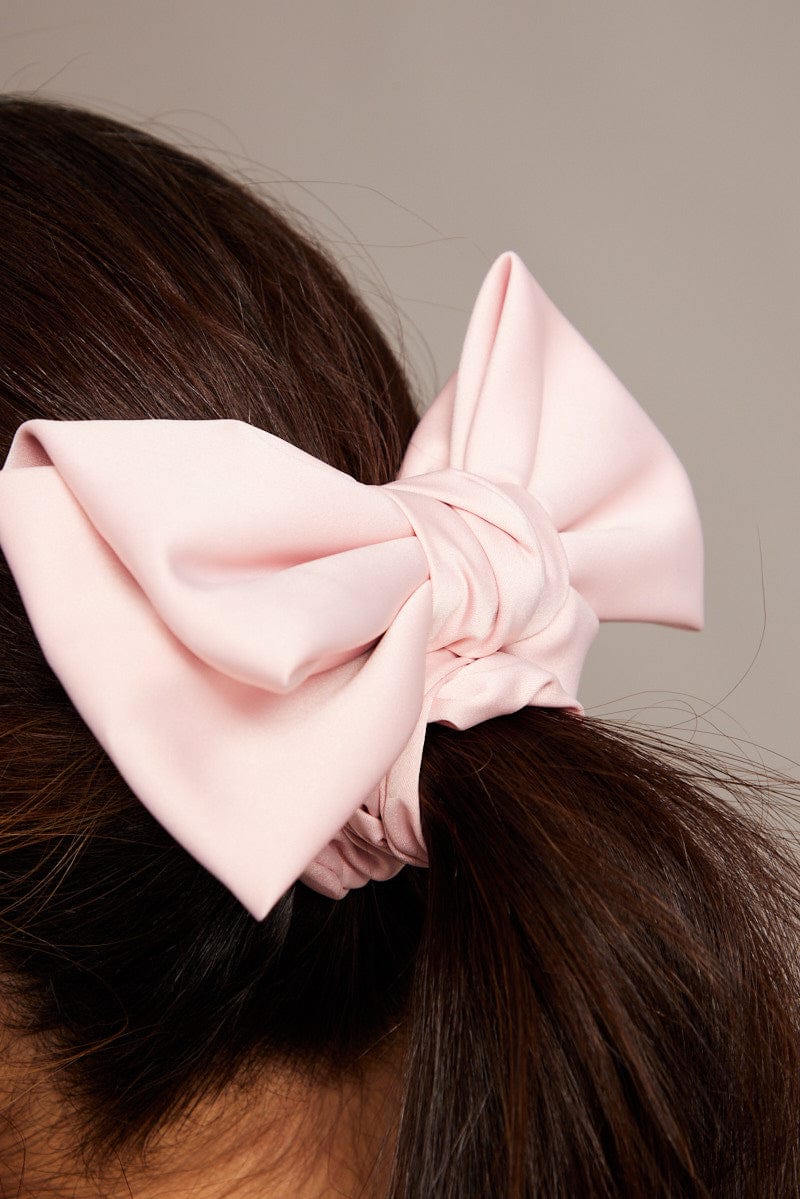 Pink Bow Scrunchie for Ally Fashion