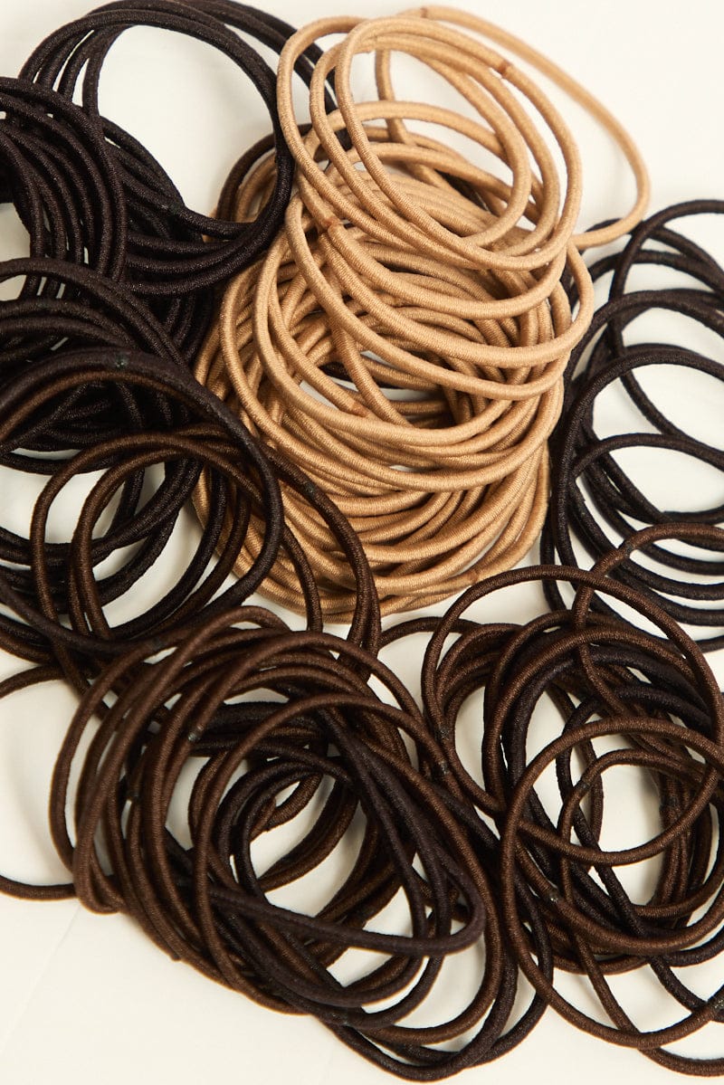 Multi 100 Pack Hair Ties for Ally Fashion
