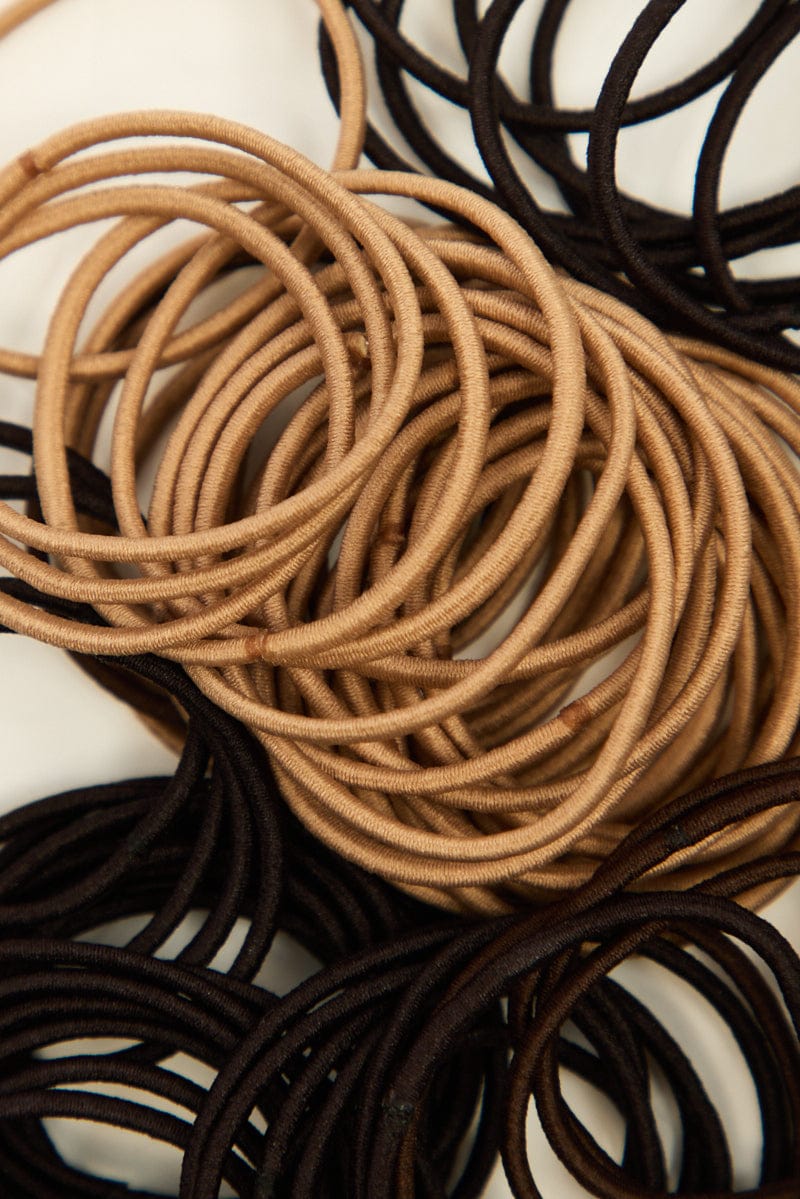 Multi 100 Pack Hair Ties for Ally Fashion