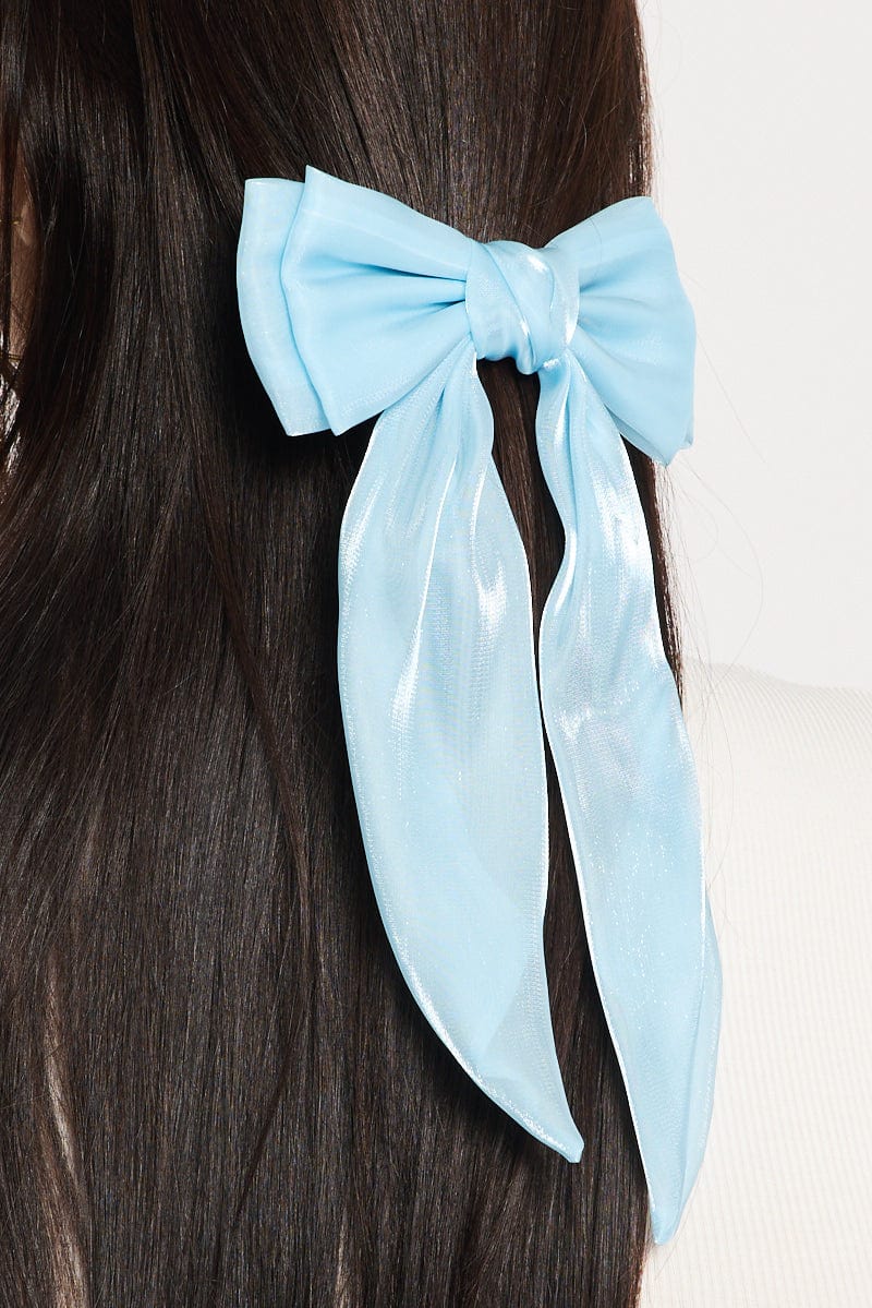 Blue Bow Hair Clips for Ally Fashion