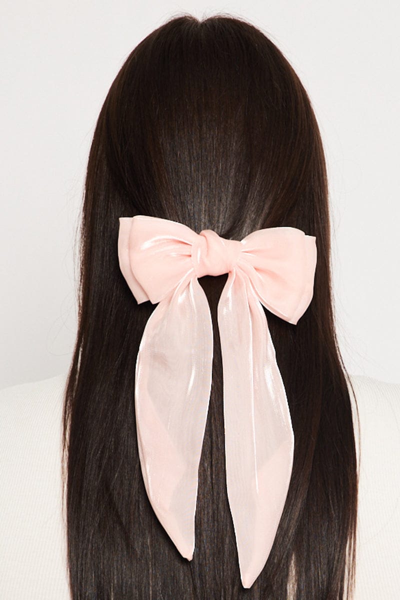 Pink Bow Hair Clips for Ally Fashion