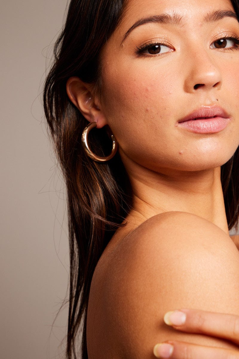 Gold 3 Pack Hoop Earrings for Ally Fashion