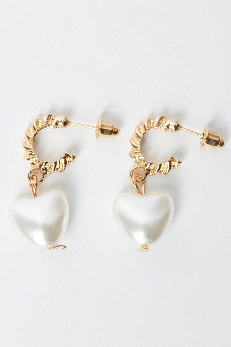 Gold Heart Earrings for Ally Fashion