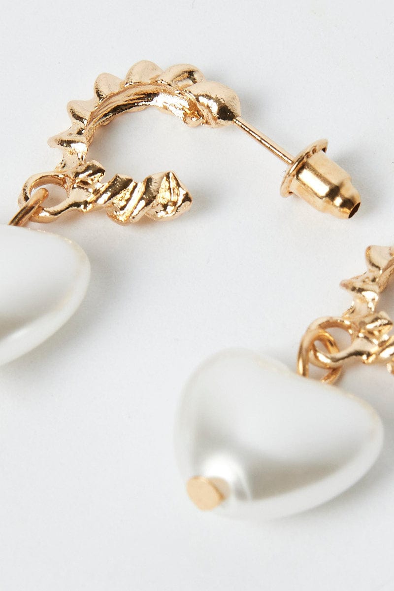 Gold Heart Earrings for Ally Fashion