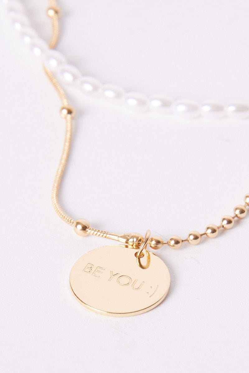 Gold 2 Pack Necklaces BE YOU for Ally Fashion