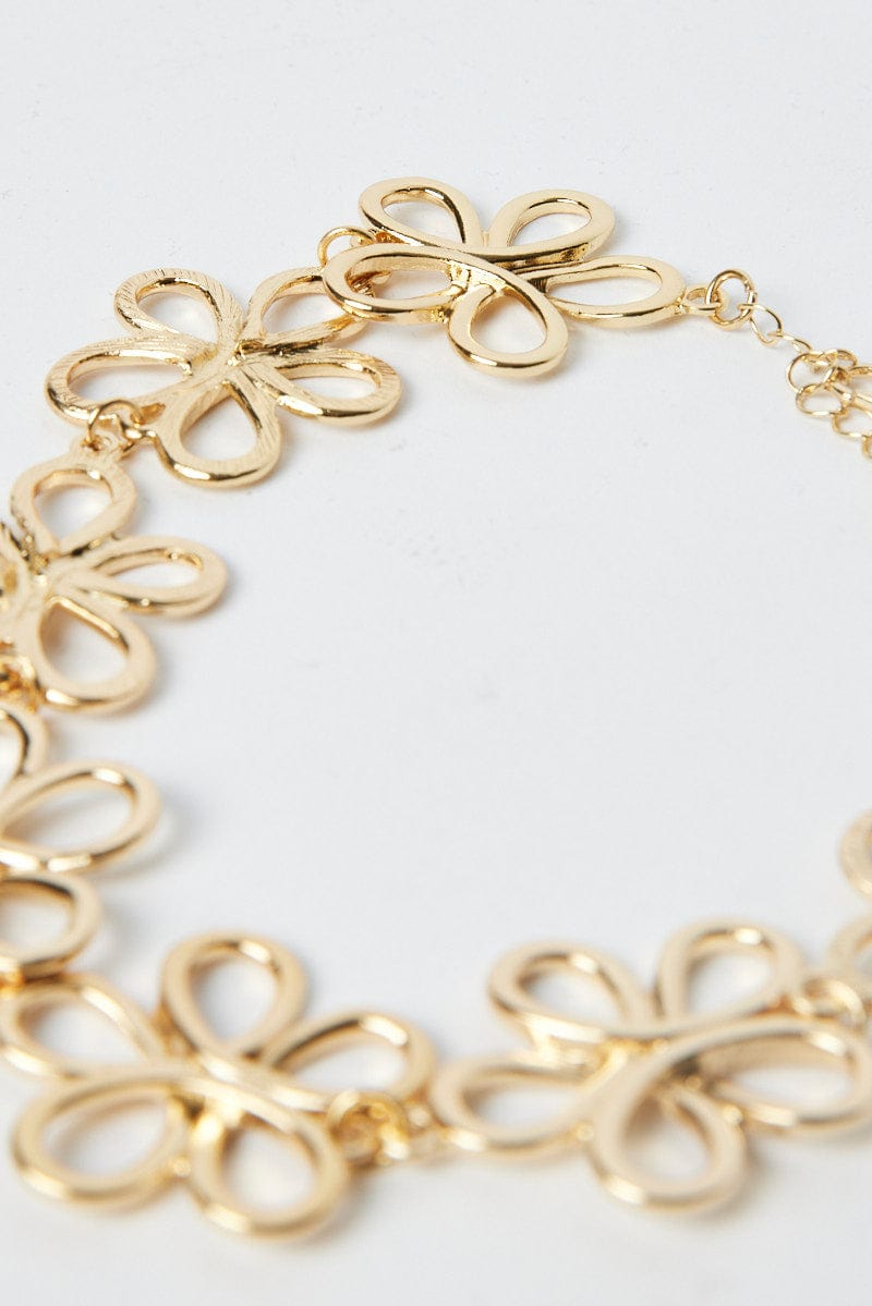 Gold Flower Necklace for Ally Fashion