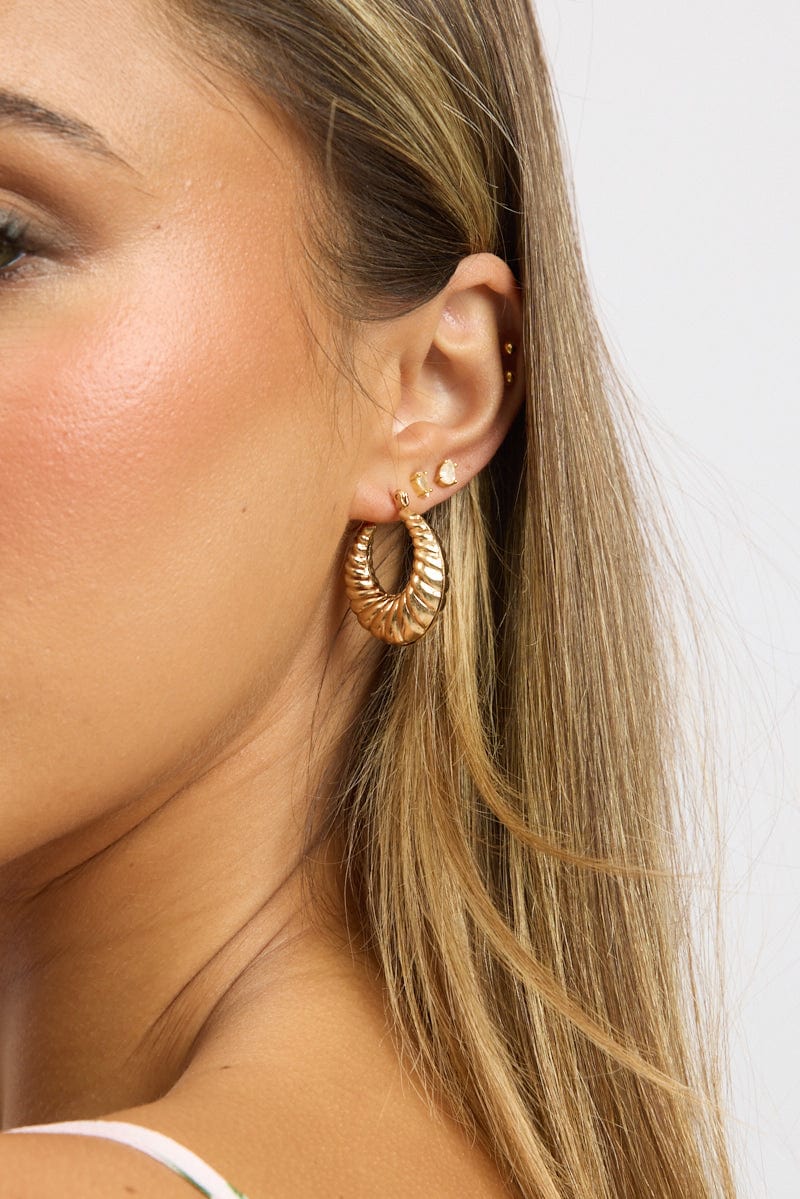 Gold Hoop Earrings for Ally Fashion